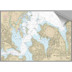 Maptech Decorative Nautical Charts - Western Long Island Sound