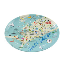 Galleyware Yacht & Home Dinnerware - 16" Platter with Nautical Chart