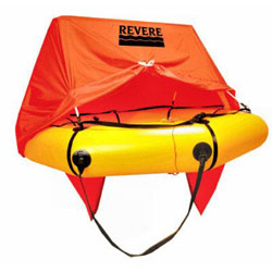 Revere Coastal Compact Life Raft with Canopy 4-Person / Valise