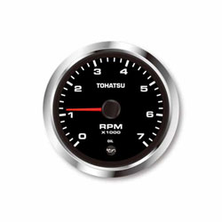 Tohatsu Analog Tachometer - Black