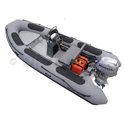 Defender RIB 460 Rigid Hull Inflatable (RIB) w/ Honda BF50 - Gray