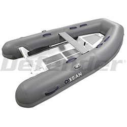 Oxxean 290 AL Aluminum Hull Inflatable (RIB) 9' 6", Slate Gray PVC, 2022