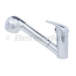 Scandvik Compact Galley Faucet with Pull-Out Sprayer