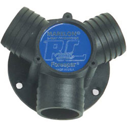 Forespar Y- Connector - Includes Mounting Flange, 1-1/2" Barbs