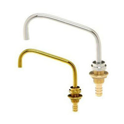 Fynspray Angled Galley Spout - Brass