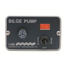 Rule 3-Way Lighted Panel Switch - 24 or 32 Volt DC