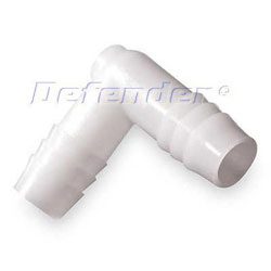 White Nylon Hose Elbow Connector / Adapter
