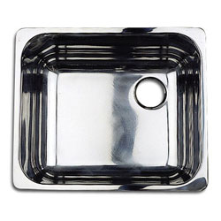 Scandvik 10224 Mirror Finish Stainless Steel Single Sink - Open Box