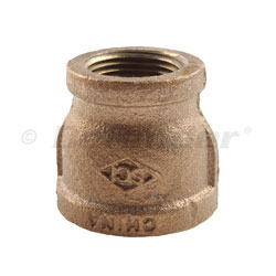 Bronze Pipe Reducer / Adapter Coupler - 3/8
