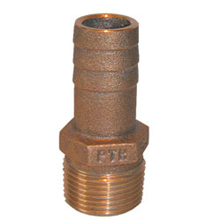 Groco Bronze Pipe to Hose Adapter Fitting - 1-1/4" NPT
