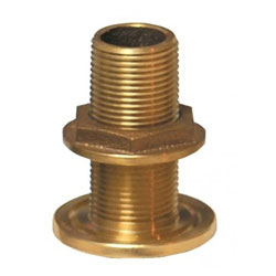 Groco Standard Bronze Thru Hull with Nut - 1-1/4