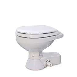 Jabsco Quiet-Flush Electric Toilet, Compact Bowl, Standard Height