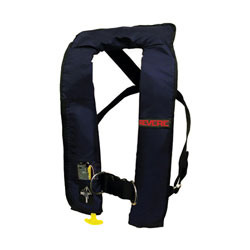 Revere ComfortMax Inflatable PFD / Life Jacket with Harness - Navy Blue