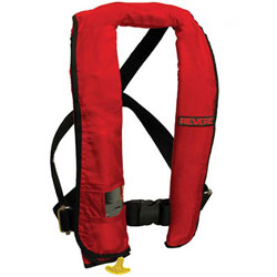 Revere ComfortMax Inflatable PFD / Life Jacket with Harness - Automatic - Red