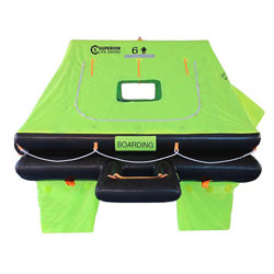 Superior Life-Saving Equipment ISO Wave Racer Life Raft 4-Person / Hard Case