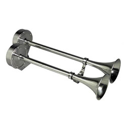Ongaro Electric Deluxe Marine Dual Trumpet Horns - 12 Volt DC
