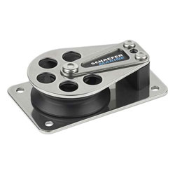 Details about / Schaefer CURVED Base Cheek Block SS 3//8 LINE 4 5//8/"L X 2/" SHEAVE
