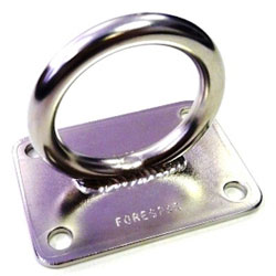 Forespar PE-3SF Spinnaker Pole Ring Pad Eye with Flat Base