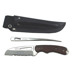 Myerchin Gen-2 Fixed Knife Offshore System - Serrated Blade Maple Wood