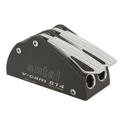 Antal V-CAM 814 Silver Handle Series Double Rope Clutch, 8-10mm Line