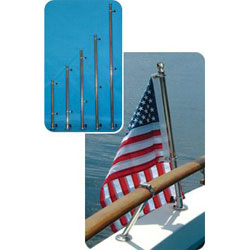 FLAGPOLE HOLDER Stainless Steel for Boat Yacht Sailing Flag Pole 30mm FLAGH30 
