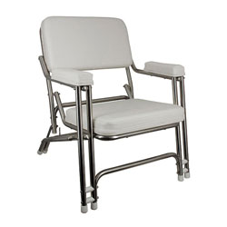 Springfield Classic Folding Deck Chair - Stainless Steel