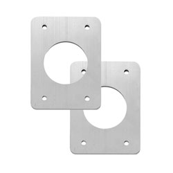 Taco GSB-0050BLS Weld On Backing Plate Grand Slam Outriggers Brushed Aluminum 