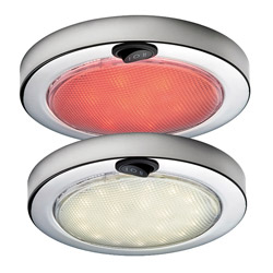 Aqua Signal Colombo LED Downlight with Switch - Interior - Stainless Steel