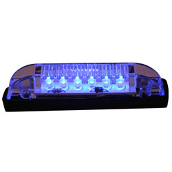 Aqua Signal Bello LED Utility Strip Light - Exterior - Blue LED