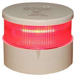 Aqua Signal Series 34 LED All-Round Navigation Light - Red Light