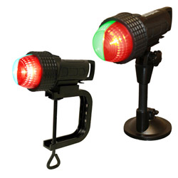 Portable LED Bow Navigation Light with Clamp for Boat RIBS Red/Green