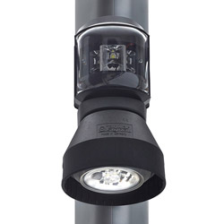 Aqua Signal Series 43 LED Masthead / Foredeck Combi-Light - Black