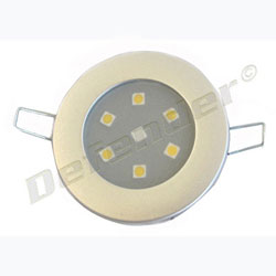 Mast Products 7-Chip LED Ceiling Light - Interior - Aluminum, Red & White LEDS