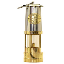 Weems & Plath Brass Yacht Lamp with Stainless Bonnet