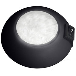 Advanced LED Plastic Dome Light - Warm White Black