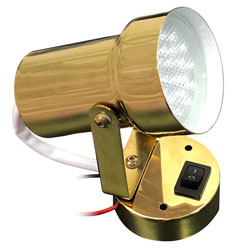 Advanced LED Swivel Bell Cabin Light - Interior - Titanium (Brass Look)
