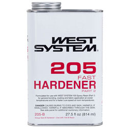 West System 205 Fast Hardener - 27.5 Ounces