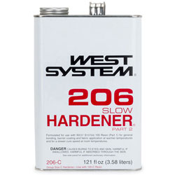 West System 206 Slow Hardener - 121 Ounces