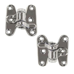 Imtra So-Pac Metal Snap Apart Hinges - Bronze with Chrome Plating