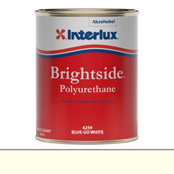Interlux Brightside Polyurethane Topside Paint - Quart, Blue-Glo White