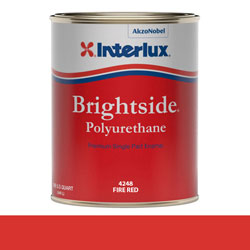 Interlux Brightside Polyurethane Topside Paint - Quart, Fire Red