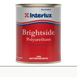 Interlux Brightside Polyurethane Topside Paint - Quart, Matterhorn White