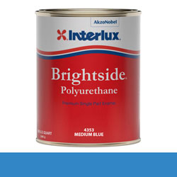 Interlux Brightside Polyurethane Topside Paint - Quart, Medium Blue