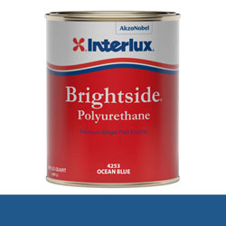 Interlux Brightside Polyurethane Topside Paint - Quart, Ocean Blue