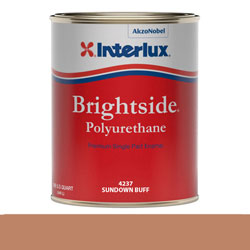 Interlux Brightside Polyurethane Topside Paint - Quart, Sundown Buff