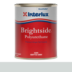 Interlux Brightside Polyurethane Topside Paint - Quart, Seattle Gray