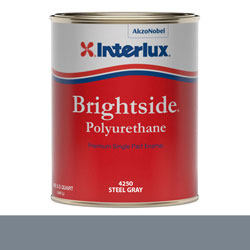 Interlux Brightside Polyurethane Topside Paint - Quart, Steel Gray