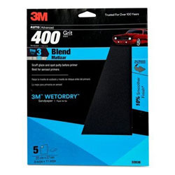 3M Marine Imperial Wet or Dry Sandpaper Sheets - 400 Grit