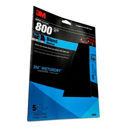 3M Marine Imperial Wet or Dry Sandpaper Sheets - 800 Grit