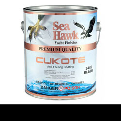 Sea Hawk Cukote Antifouling Bottom Paint - Black Gallon